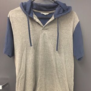 Ezekiel Men’s short sleeve knit Hoodie Sz L